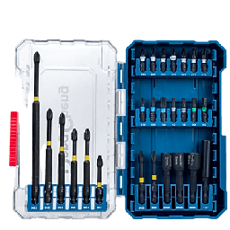 [D092501] Juego de 26 de Puntas de Destornillador de impacto, Entrada Hex. 1/4" | D092501