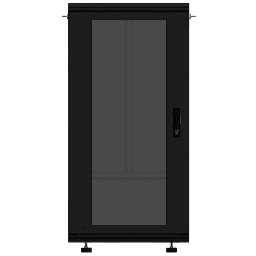 [LES-60-60-24UG] Gabinete Rackeable 19 Pulgadas / 24 Unidades / Piso / Puerta de Cristal / Acero Calibres 16-18-20 / Capacidad 750 Kg / Dimensiones 600x605x1190 mm (23.6x23.8x46.9 in) / Ventilación 120 mm / Cerradura | LES-60-60-24UG