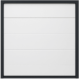 [APDOOR-169] Puerta de Garage de Alta Calidad / Linea Central / Color Blanco 16X9 pies,  AISLADA, Estilo Americana. | APDOOR-169