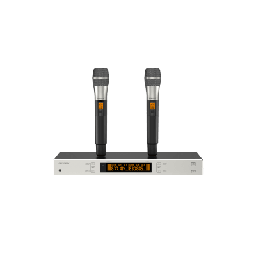 [DS-QAPMKHC2-2U] Sistema de Micrófono Inalámbrico UHF / 2 Canales / 2 Micrófonos de Mano / Frecuencia 821-942 MHz / Distancia 100 m / Salida Balanceada y No Balanceada / Sincronización Infrarroja / Recepción True Diversity | DS-QAPMKHC2-2U