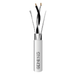 [3320-1001] Carrete de 305 Metros (1000 Pies) / Cable 2 x 22 AWG / Color Blanco / Blindado / Plenum / Trenzado para Aplicaciones de Transmisión de Datos a Alta Velocidad para Automatización, EIA-485, BACnet y Otros Sistemas de Comunicación | 3320-1001