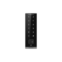 [DS-K1105EMKB-QR] Teclado Esclavo con Lector de Tarjetas Virtuales Bluetooth y Códigos QR / Tarjetas MIFARE y PROX EM / Contraseñas / RS-485 Wiegand OSDP / Frecuencias 13.56 MHz y 125 KHz / Autenticación Tarjeta PIN QR Bluetooth / Táctil | DS-K1105EMKB-QR