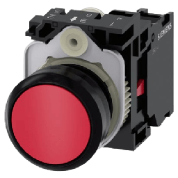 [3SU11000AB201CA0] Botón 3SU11000AB201CA0 Sirius 22mm, Color Rojo, Incluye soporte y contacto Normalmente Cerrado. | 3SU11000AB201CA0