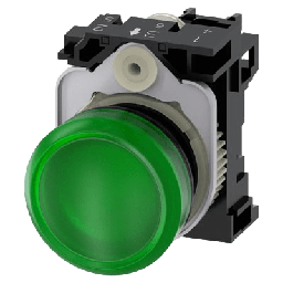 [3SU11026AA401AA0] Lampara de señalización plástica con led color Verde, 24Vca-Vcd | 3SU11026AA401AA0