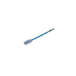 [UTP28X30BU] Cable de Parcheo UTP Cat6A, CM/LSZH, Diámetro Reducido (28AWG), Color Azul, 9.14 Metros (30 Pies) | UTP28X30BU