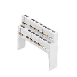 [BC40M08] Soporte + Barra de Conexion (8 MOD) (8+2 ENTR.) IP40 | BC40M08