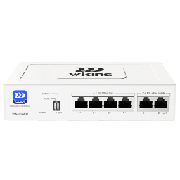 [WK-PS206] Switch PoE / Administración en la nube / Con 4 puertos 10/100 Mbsp PoE af/at / 2 Puertos Uplink 10/100 MBPS / Presupuesto 45 W / PoE hasta 250 metros | WK-PS206