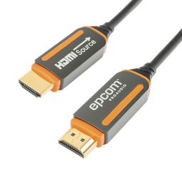 [EP-FOH-4K-15M] Cable HDMI de Fibra Óptica de 15 Metros (49.21 Pies) | Alta Definición | Versión 2.0 | Alta Velocidad 18Gbps | 4K@60Hz | HDCP 2.2 | Resistente a EMI y RFI | EP-FOH-4K-15M