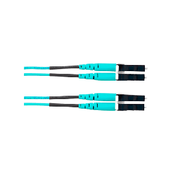 [FZ2ERLNLNSNM025] Jumper de Fibra Optica Multimodo 50/125 OM4, LC-LC Duplex, OFNR (Riser), Color Aqua, 25 Metros | FZ2ERLNLNSNM025