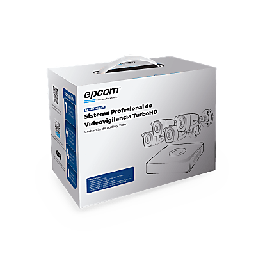[B8-KIT-MIC/T] (MICRÓFONO Integrado + Detección de Movimiento 2.0) Kit TurboHD 1080p Lite / DVR 4 canales / Audio por Coaxitron / 4 Cámaras Bala de Metal con Micrófono Integrado | B8-KIT-MIC/T