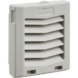 [HG0500404] Rejilla de Escape para Ventilador con Filtro HG / Protección IP54 / Compatible con Ventiladores HF05 de 5 in (127 mm) / De Plástico / Color Gris Claro | HG0500404