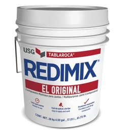 SSMART COMPUESTO MULTIUSO PARA JUNTAS BLANCO DE 28 KG MCA: REDIMIX USG