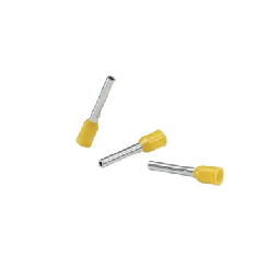 [FSD76-6-D] Ferrule Aislado PAN-TERM para Cable 18 AWG, Largo 12mm, DIN Color Amarillo. Paquete 500 Piezas | FSD76-6-D