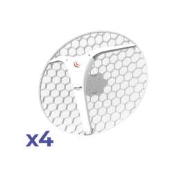 [RBLHGG-5ACD-XL4PACK] (LHG XL 5 ac 4 Pack) CPE y PtP en 5GHz  802.11 a/n/ac con Antena de Rejilla de 27dBi. "Ahora con Más Velocidad y Mayor Distancia" | RBLHGG-5ACD-XL4PACK