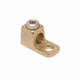 [HUB-KA4C] Conector de Cobre con tornillo de fijación para cable calibre 14 - 4 AWG y Tornillo de 1/4". | HUB-KA4C