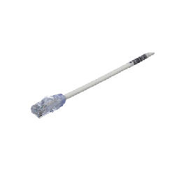 [UTP28X0.5M] Cable de Parcheo UTP Cat6A, CM/LSZH, Diámetro Reducido (28AWG), Color Blanco, 0.5 Metros (1.64 Pies). | UTP28X0.5M
