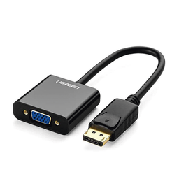 [20415] Convertidor DP Macho a VGA Hembra (Negro). | 20415