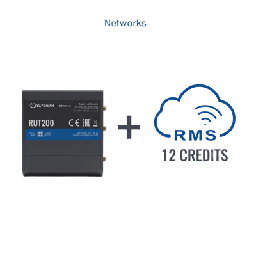 [RUT200+1YRMS] Router Celular Industrial / 4G LTE Cat 4 / 150 Mbps / Wi-Fi 2.4 GHz / -40°C a 75°C / Gestión RMS 1 Año | RUT200+1YRMS