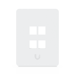 [UACC-WP-KEYSTONE-V-4P] Placa Keystone / 4 Puertos / Superficie Pintable / Montaje 1-Gang / Paquete 4 Piezas | UACC-WP-KEYSTONE-V-4P