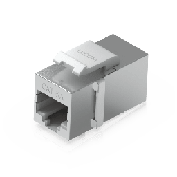 [UACC-KEYSTONE-COUPLER-C6A] Acoplador Keystone / Cat6A Pasante / 10 Gbps / PoE / Snap-In / Paquete 12 Piezas | UACC-KEYSTONE-COUPLER-C6A