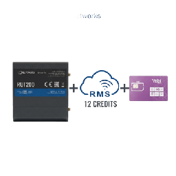 [RUT200+1YRMS+1GBYOBI] Router Teltonika LTE/4G RUT200 + 12 creditos RMS  + SIM de YOBI de 1GB por Mes durante un año de servicio (solo datos) | RUT200+1YRMS+1GBYOBI