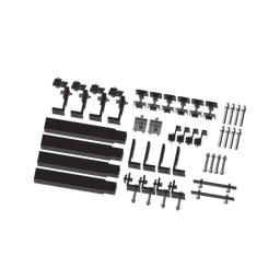 [EPL-AMO011X4-STBLK] Caja de accesorios de aluminio  negro anodizado para montaje VEKTOR8BLK , arreglo 1X4 para techo | EPL-AMO011X4-STBLK