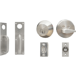 [MX86940] Kit Jaladera / Cerrojo B500P Llave Mariposa / Resbalón Pestillo de Bola Ajustable / Acero Inoxidable y Cromo | MX86940