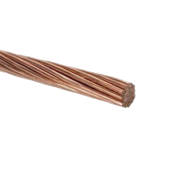 [A083/100] 100 m / 1/0 AWG / Cable Eléctrico / Cobre Desnudo / Semiduro 7 Hilos | A083/100