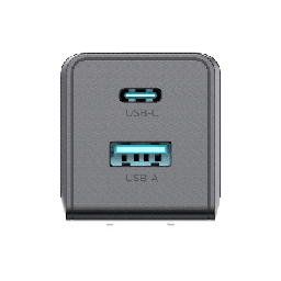 [AKPAG35PN35W] Cargador GaN III 35W / USB-C PD 35W + USB-A 22.5W / Doble Puerto Simultáneo / PD3.0 PPS QC4.0 AFC SCP FCP / Diseño Plegable de Bolsillo / Protección Integral 6 Capas | AKPAG35PN35W