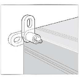 [QIMFK] Soporte de Montaje de Pared / Para Gabinetes QLine I / Policarbonato / 4 Soportes + 4 Tornillos M3 Autorroscantes / RAL 7035 / Instalación en Campo | QIMFK