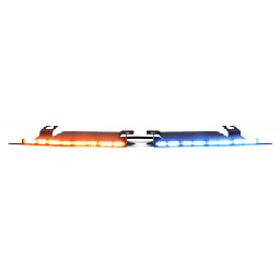 [39-30021-CM] Visera Interior Rojo-Blanco/Azul-Blanco 144 LED Con Luces De Penetración incluye Bracket Ford Police Interceptor, Necesario agregar CZMATSIBSYS | 39-30021-CM