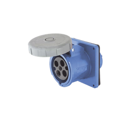 [HUB-HBL-460-R9W] Receptáculo Hembra Pin and Sleeve Trifásico / 60 A 250 VCA 3 Fases / 3 Polos 4 Hilos / Hermético / Grado Industrial. | HUB-HBL-460-R9W