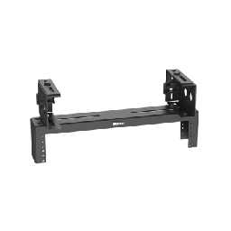 [PZLRB2U] Rack de Distribución Aéreo de 2 Postes PanZone®, Rieles Roscados #12-24, de 2 UR, Color Negro | PZLRB2U
