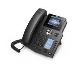 [X4G] Teléfono IP empresarial para 4 Líneas SIP con 2 pantallas LCD, 6 teclas BLF/DSS, puertos Gigabit y conferencia de 3 vías, PoE | X4G