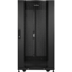 [CR24U11001] Gabinete Rack 24U / Montaje en Pared o Piso / Carga Estática 1,365 kg / Puerta Perforada Hexagonal / Rieles Ajustables / Negro | CR24U11001