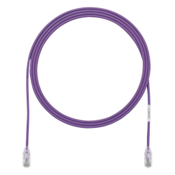 [UTP28SP7VL] Cable de Parcheo TX6, UTP Cat6, Diámetro Reducido (28AWG), Color Violeta, 2.13 Metros (7 Pies) | UTP28SP7VL