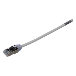 [STP28X3MIG] Patch Cord Cat6A, Diámetro Reducido 28 AWG, Blindado S/FTP, CM/LS0H, 3 Metros (9.84 Pies), Color Gris | STP28X3MIG