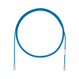 [UTP28X2MBU] Cable de Parcheo UTP Cat6A, CM/LSZH, Diámetro Reducido (28AWG), Color Azul, 2 Metros (6.56 Pies) | UTP28X2MBU