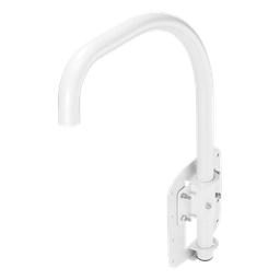[SBP-300LMW] Montaje para Muro o Azotea (Parapeto, Cuello de ganso) Compatible con Cámaras Domo Samsung/Hanwha, uso Interior/Exterior | SBP-300LMW