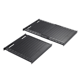 [D19FVT912B] Charola Ventilada de Instalación sin Herramienta, Para Rack o Gabinetes de 4 Postes, Ajustable de 900 a 1200 mm de Profundidad, De Acero, Color Negro | D19FVT912B