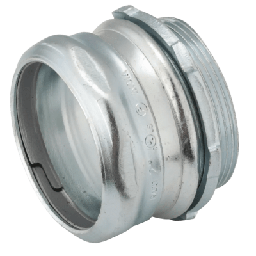 [HUB-2940] Conector  Compresión de Acero Galvanizado para Pared Delgada de 2 1/2" . | HUB-2940