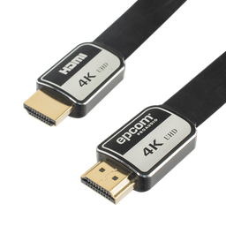 [EP-PH-4K-10M] Cable HDMI de 10 Metros (32.81 Pies) | Alta Definición | Versión 2.0 | Alta Velocidad 18Gbps | 4K@60Hz | Conectores Chapados en Oro | Tipo Plano | EP-PH-4K-10M
