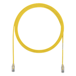 [UTP28SP4YL] Cable de Parcheo TX6, UTP Cat6, Diámetro Reducido (28AWG), Color Amarillo, 1.22 Metros (4 Pies) | UTP28SP4YL