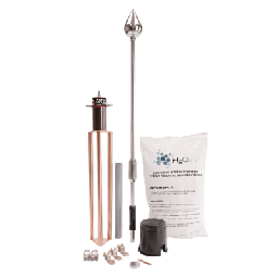 [KIT-MASTER-PE9-ALU] Kit Pararrayo con Punta de Aluminio con Avance de Cebado de 30 m. y Accesorios de Instalación en Torre. | KIT-MASTER-PE9-ALU