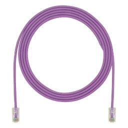 [UTP28X7VL] Cable de Parcheo UTP Cat6A, CM/LSZH, Diámetro Reducido (28AWG), Color Violeta, 2.13 Metros (7 Pies) | UTP28X7VL