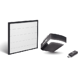 [KIT-DOOR-208] KIT COMPLETO Incluye /Puerta D/ Garage / APDOOR 20x8 Pies / Lisa Linea Central / Color blanco / Insulada / Interfase ACCESSWIFI / Motor FS1000M / 1/2HP / Fuerte/Silencioso/Luz LED/Motor DC . | KIT-DOOR-208
