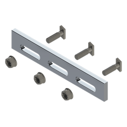 [N00001] Soporte Inclinado Solar / Aluminio Serie 6000 / Fijaciones Acero Inoxidable / Compatible N Rail 4.72 / Techo Losa Plana / 135 g | N00001