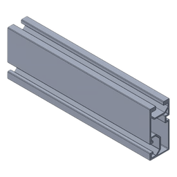 [N00015] Basel N Rail 4.72 /Riel de Aluminio para Montaje de Modulos Fotovoltaicos / Aluminio Serie 6000 / 3.74 kg por Pieza / Compatible con Techos Planos e Inclinados | N00015
