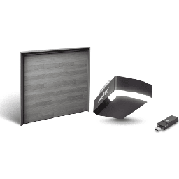 [KIT-DOOR-148CF] Kit Puerta de Garage 14x8 Pies / Lisa Línea Central / Color Blanco / Insulada 43 mm / Motor FS1000M 1/2 HP / Interfaz WiFi ACCESSWIFI / Incluye 3 Controles | KIT-DOOR-148CF