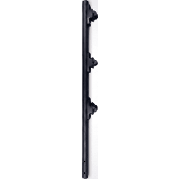 [SF-POST-3B] Poste de Paso / Tubo de Acero Galvanizado / Diámetro 1" / Longitud 75 cm / 3 Aisladores / Pintura Negra / Peso 0.5 KG | SF-POST-3B
